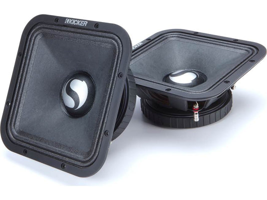 Kicker 49ST9MR4 ST-Series 9" midrange speakers (4-ohm) — designed for SPL-level competition