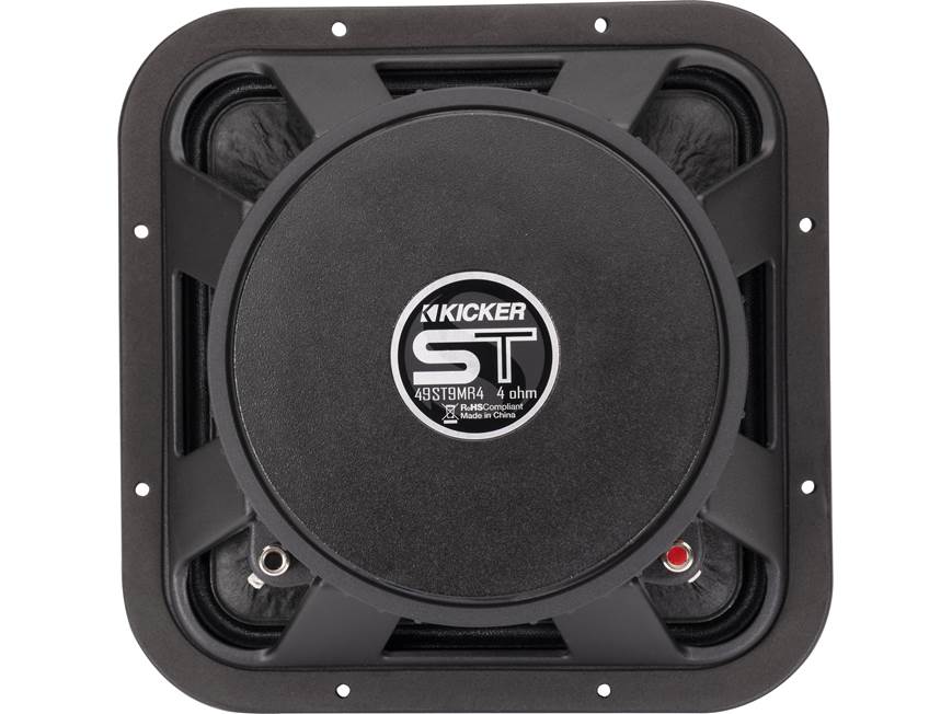 Kicker 49ST9MR4 ST-Series 9" midrange speakers (4-ohm) — designed for SPL-level competition