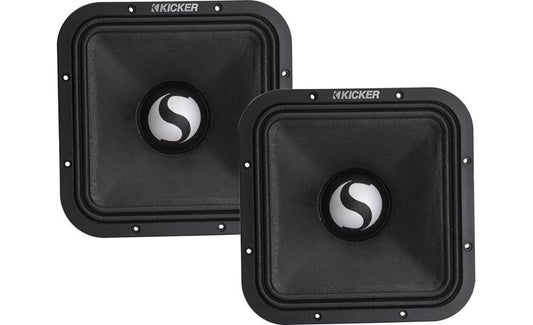 Kicker 49ST9MR8 ST-Series 9" midrange speakers (8-ohm) — designed for SPL-level competition