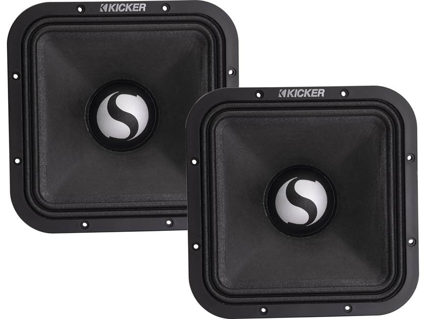 Kicker 49ST9MR8 ST-Series 9" midrange speakers (8-ohm) — designed for SPL-level competition