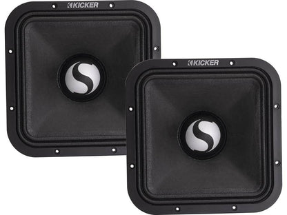 Kicker 49ST9MR8 ST-Series 9" midrange speakers (8-ohm) — designed for SPL-level competition