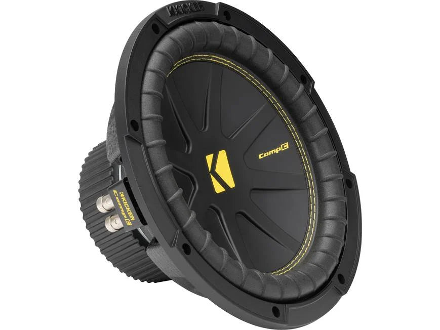 Kicker 50CWCD104 CompC™ 10" subwoofer with dual 4-ohm voice coils