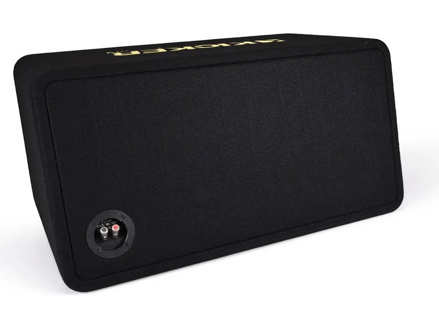 Kicker 50DCWC102 2-ohm ported enclosure with two 10" CompC subwoofers
