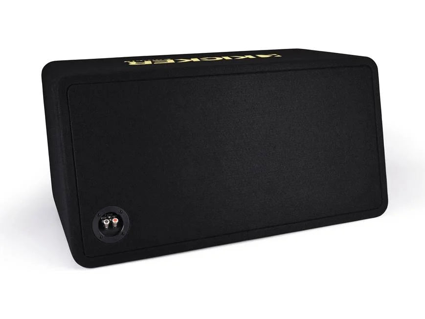 Kicker CompC 50DCWC122 2-ohm ported enclosure with two 12" CompC™ subwoofers