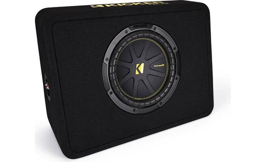 Kicker 50TCWC104 Truck-style 4-ohm ported enclosure with one 10" CompC™ subwoofer