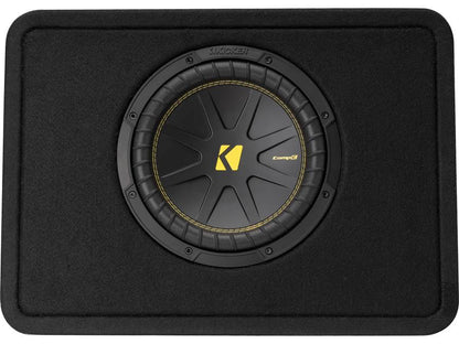 Kicker 50TCWC104 Truck-style 4-ohm ported enclosure with one 10" CompC™ subwoofer