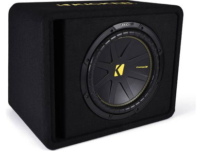 Kicker CompC 50VCWC124 4-ohm ported enclosure with one 12" CompC™ subwoofer