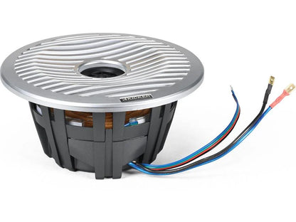 Kicker 51KM614FL 6-1/2" marine 2-way speakers with RGB LEDs and 2 sets of grilles