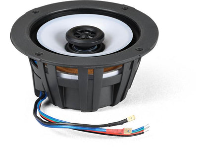 Kicker 51KM614FL 6-1/2" marine 2-way speakers with RGB LEDs and 2 sets of grilles