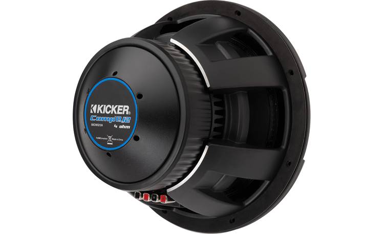 Kicker 51CWQ124 CompQ Series 12" subwoofer with dual 4-ohm voice coils