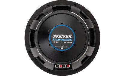 Kicker 51CWQ124 CompQ Series 12" subwoofer with dual 4-ohm voice coils