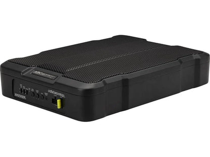 Kicker 51HS12 Hideaway™ compact powered subwoofer with 12" sub and 230-watt amp