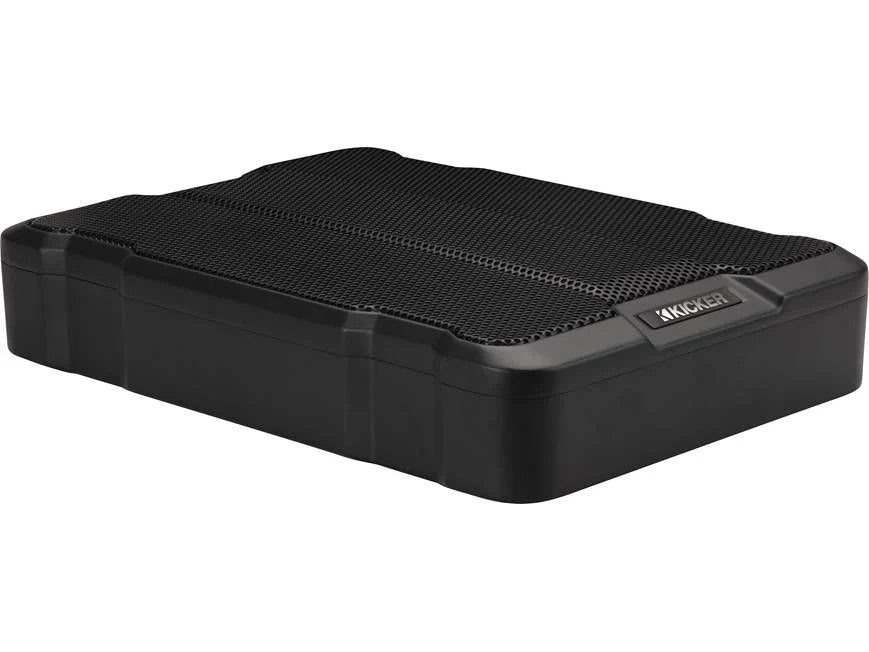 Kicker 51HS12 Hideaway™ compact powered subwoofer with 12" sub and 230-watt amp
