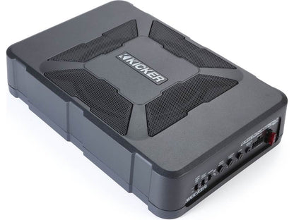 Kicker 51HS8 Hideaway™ compact powered subwoofer with 8" sub and 150-watt amp