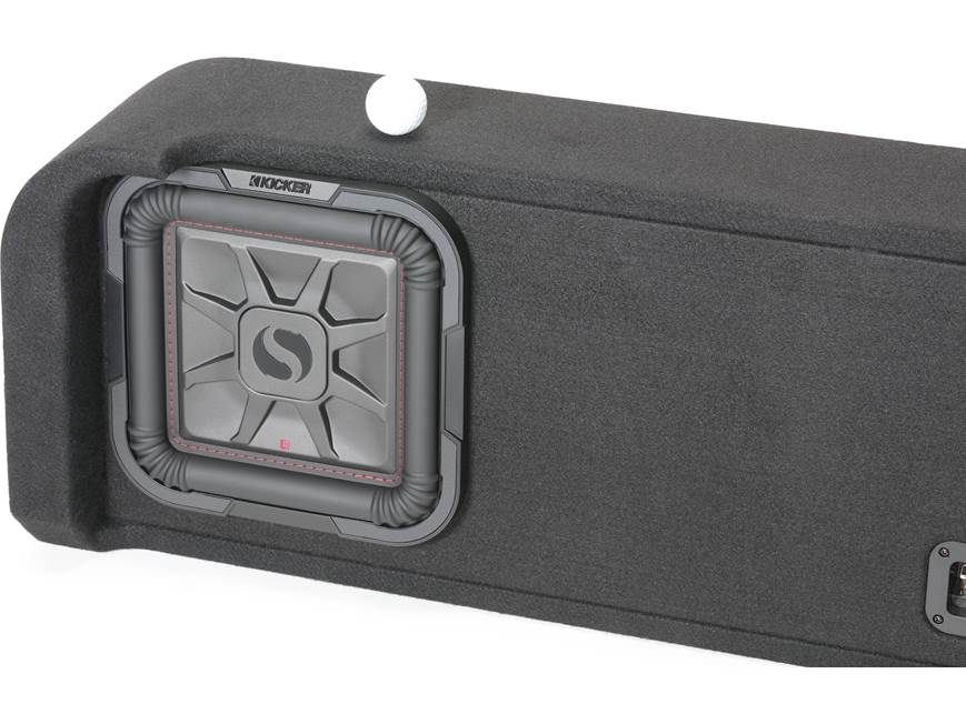 Kicker 51KFDL7T102 L7T custom subwoofer enclosure with two 10" speakers — fits select 2009-23 Ford F-series trucks