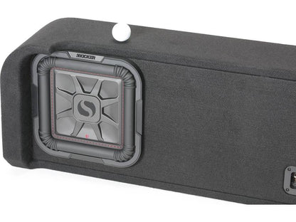 Kicker 51KFDL7T102 L7T custom subwoofer enclosure with two 10" speakers — fits select 2009-23 Ford F-series trucks