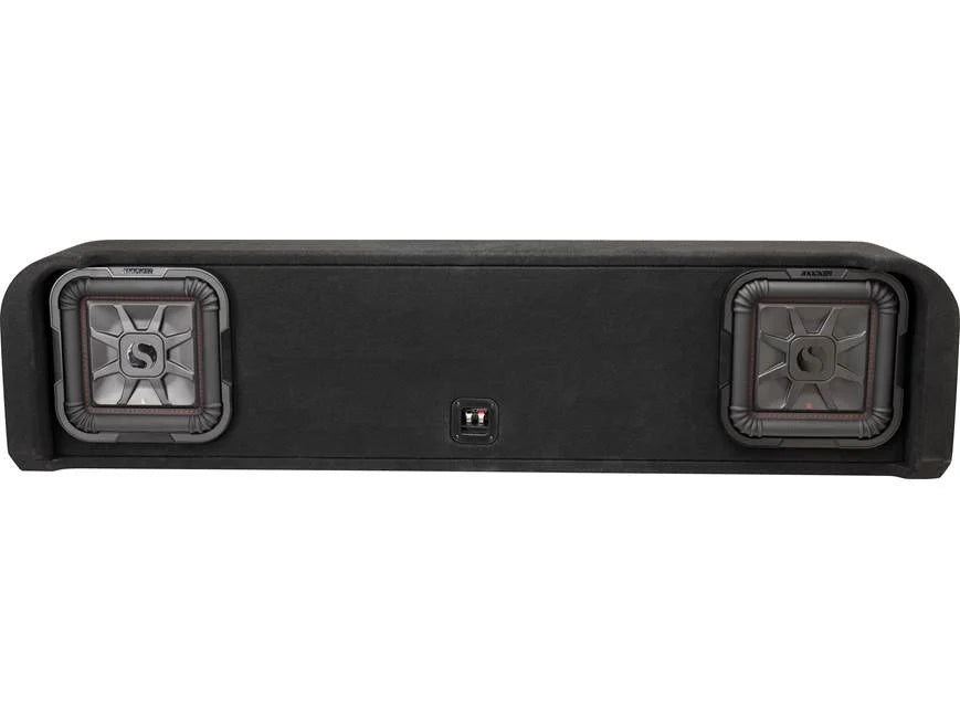 Kicker 51KFDL7T102 L7T custom subwoofer enclosure with two 10" speakers — fits select 2009-23 Ford F-series trucks