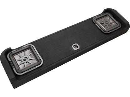 Kicker 51KFDL7T102 L7T custom subwoofer enclosure with two 10" speakers — fits select 2009-23 Ford F-series trucks