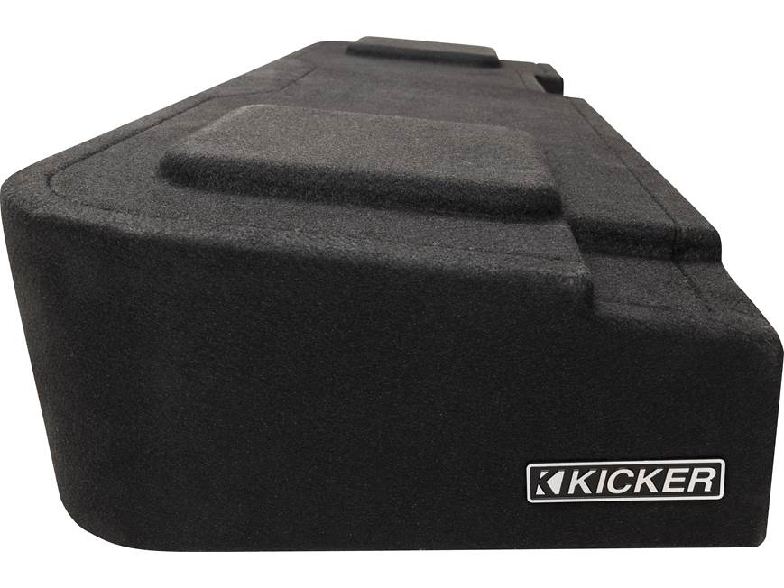 Kicker 51KGMDL7T122 L7T custom subwoofer enclosure with two 12" speakers — fits select 2008-up Chevrolet Silverado and GMC Sierra Crew Cab trucks