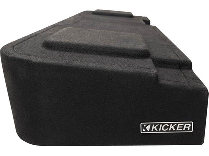 Kicker 51KGMDL7T122 L7T custom subwoofer enclosure with two 12" speakers — fits select 2008-up Chevrolet Silverado and GMC Sierra Crew Cab trucks