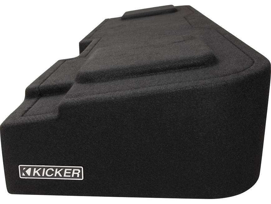 Kicker 51KGMDL7T122 L7T custom subwoofer enclosure with two 12" speakers — fits select 2008-up Chevrolet Silverado and GMC Sierra Crew Cab trucks