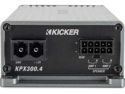 Kicker 51KPX300.4 Compact all-weather 4-channel amplifier — 45 watts RMS x 4