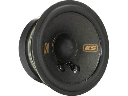 Kicker 51KSC2704C 2-3/4" component mid-tweeter with custom-fit speaker bracket — fits select GM, Chrysler, Subaru, Toyota, and Jeep (single speaker)
