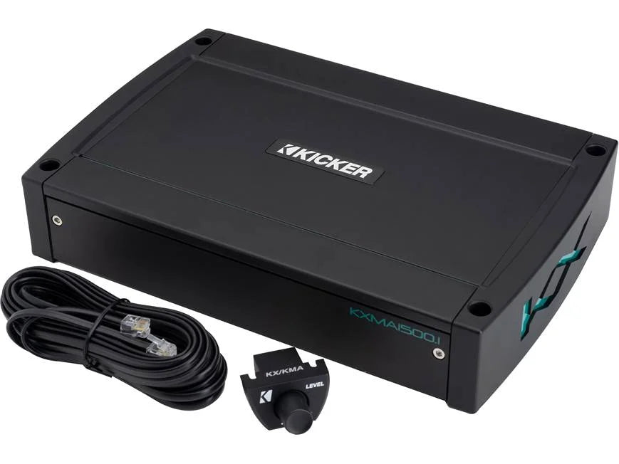 Kicker 51KXMA1500.1 Mono marine subwoofer amplifier — 1500 watts RMS x 1 at 1 ohm