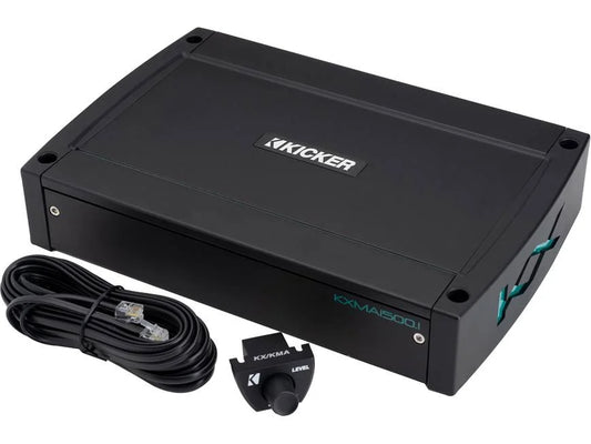 Kicker 51KXMA1500.1 Mono marine subwoofer amplifier — 1500 watts RMS x 1 at 1 ohm