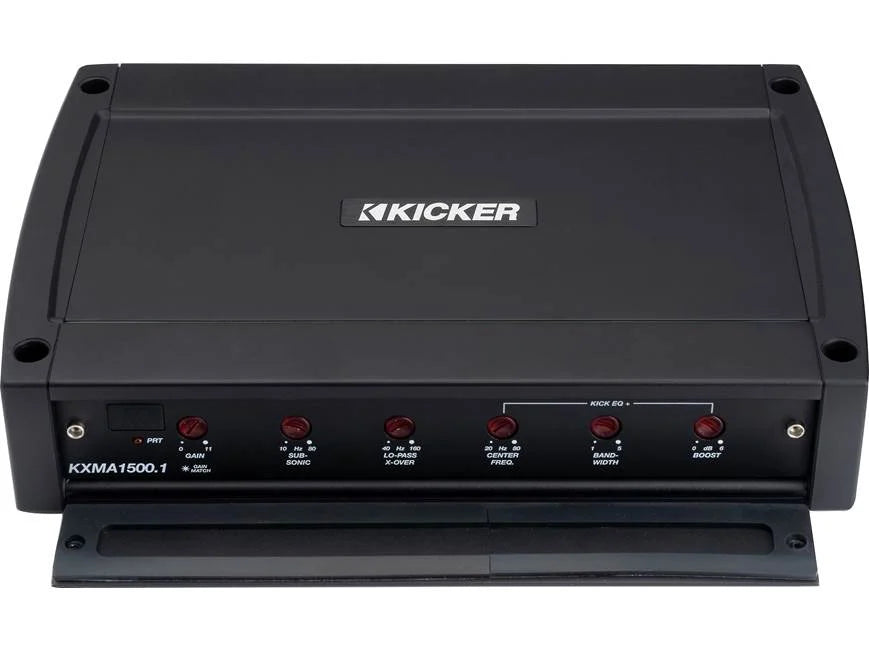 Kicker 51KXMA1500.1 Mono marine subwoofer amplifier — 1500 watts RMS x 1 at 1 ohm