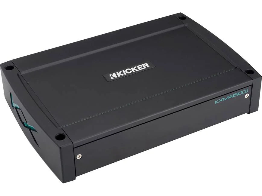 Kicker 51KXMA1500.1 Mono marine subwoofer amplifier — 1500 watts RMS x 1 at 1 ohm