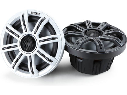 Kicker 51MSC8 2-way 8" marine speakers with RGBW LED lighting