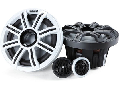 Kicker 51MSS8 8" marine component speakers with RGBW LED lighting