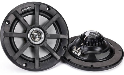 Kicker 51PSC654 6-1/2" 2-way speakers (4-ohm) for use in motorcycles, boats, and off-road vehicles