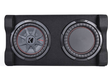 Kicker 51PTRTP10 Low-profile down-firing 400-watt powered enclosure with CompRT® 10" shallow-mount subwoofer and passive radiator