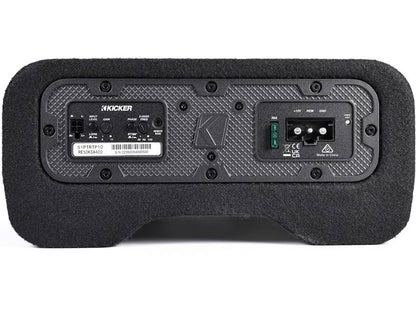 Kicker 51PTRTP10 Low-profile down-firing 400-watt powered enclosure with CompRT® 10" shallow-mount subwoofer and passive radiator