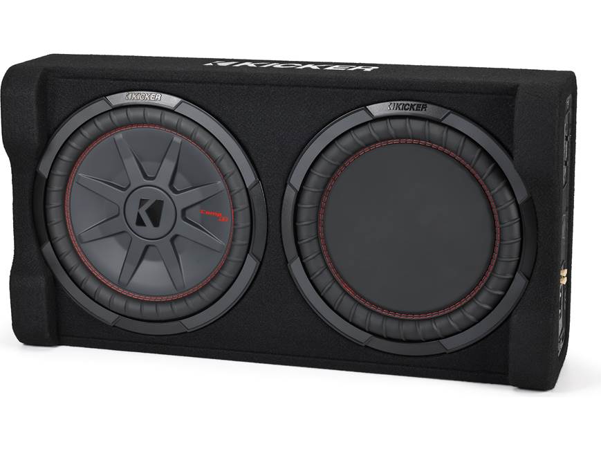 Kicker 51PTRTP12 Low-profile down-firing 500-watt powered enclosure with CompRT® 12" shallow-mount subwoofer and passive radiator