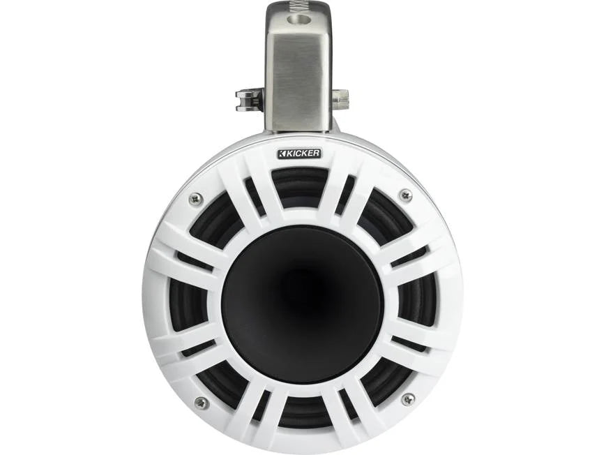 Kicker 51KMTCXL8 8" marine wakeboard tower speaker with RGB lighting (White)