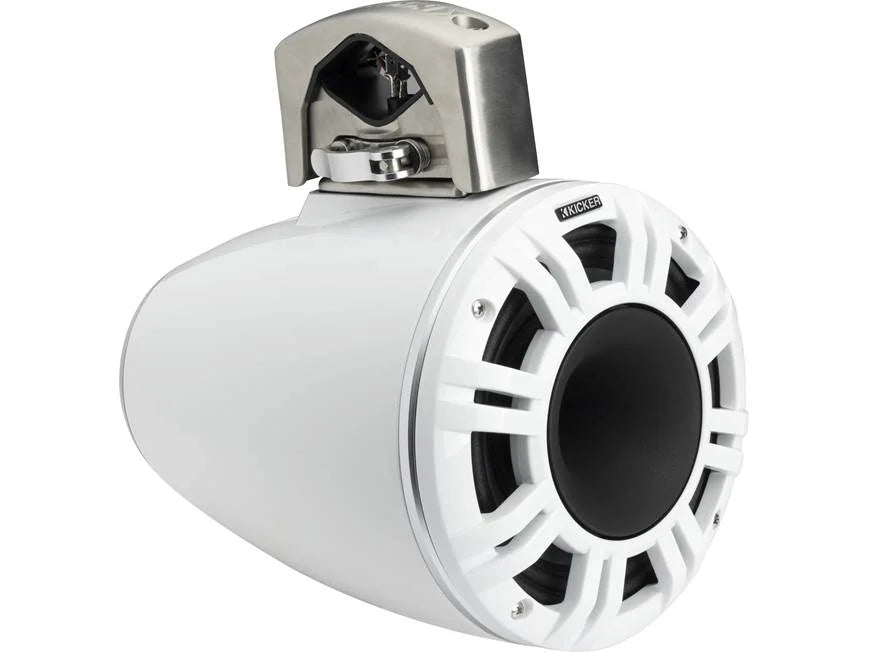 Kicker 51KMTCXL8 8" marine wakeboard tower speaker with RGB lighting (White)