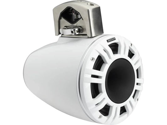 Kicker 51KMTCXL8 8" marine wakeboard tower speaker with RGB lighting (White)
