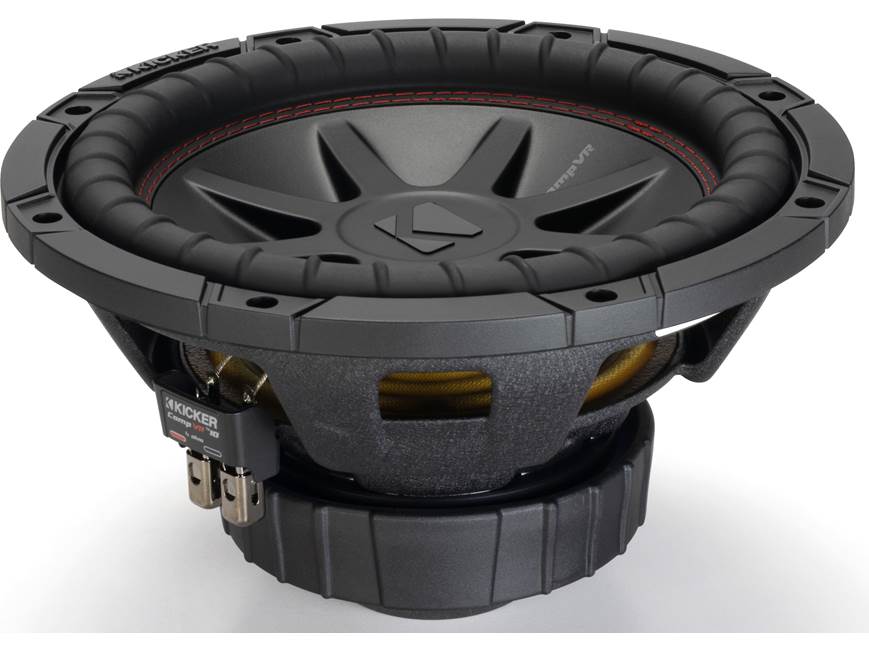 Kicker CompVR 52CVR104 CompVR® 10" subwoofer with dual 4-ohm voice coils