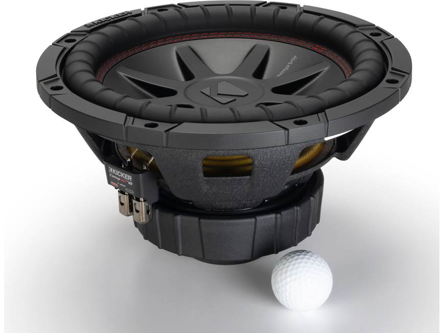 Kicker CompVR 52CVR104 CompVR® 10" subwoofer with dual 4-ohm voice coils