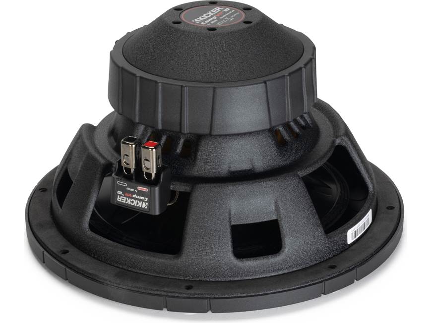 Kicker CompVR 52CVR104 CompVR® 10" subwoofer with dual 4-ohm voice coils