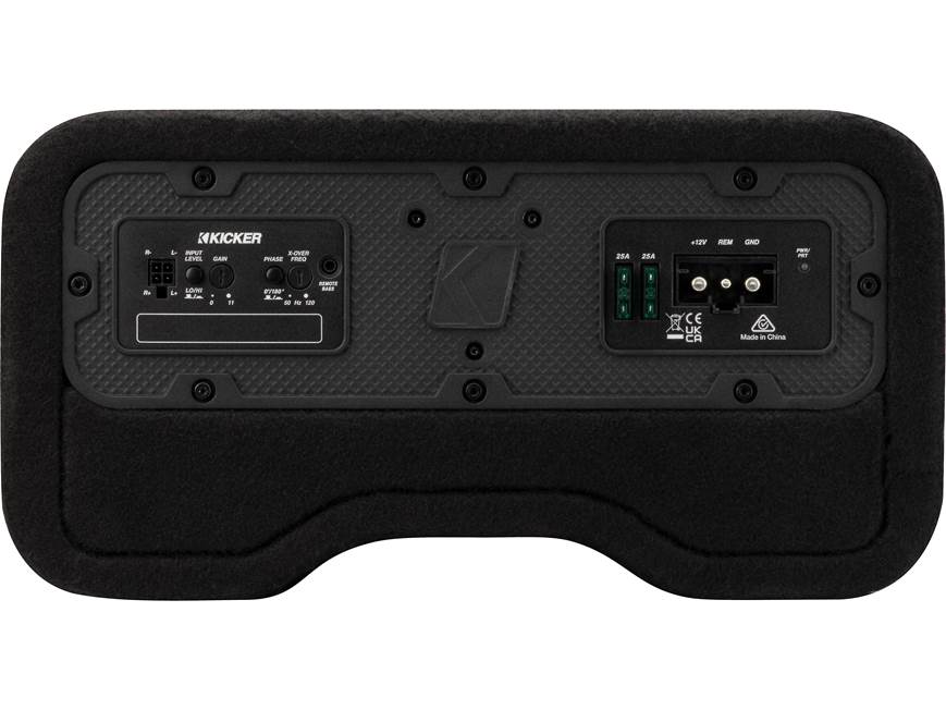 Kicker 53PL7TDF10 Powered subwoofer with 10" L7T square shallow-mount sub and 500-watt amp