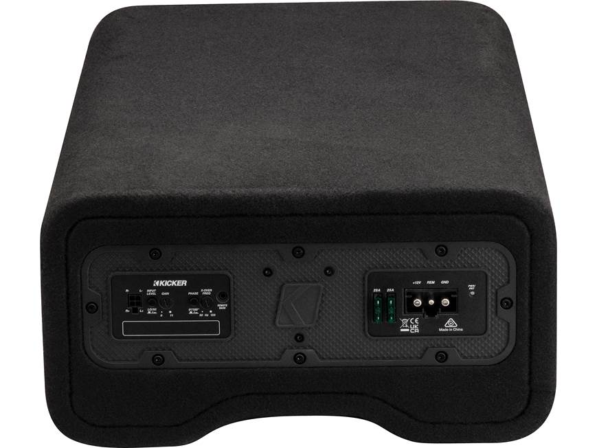 Kicker 53PL7TDF12 Powered subwoofer with 12" L7T square shallow-mount sub and 600-watt amp
