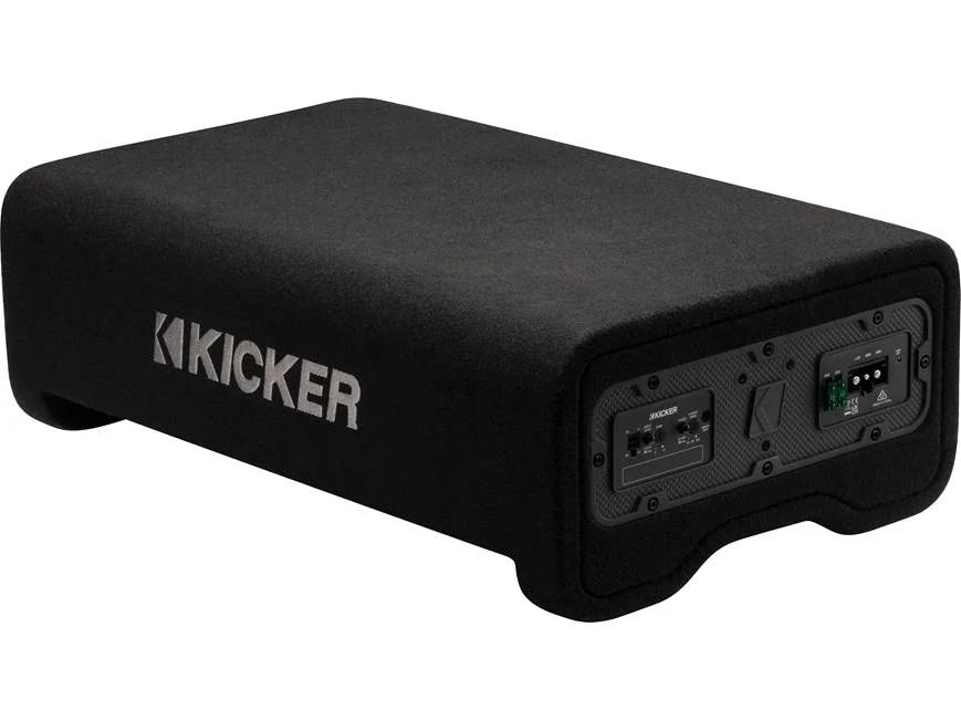 Kicker 53PL7TDF12 Powered subwoofer with 12" L7T square shallow-mount sub and 600-watt amp