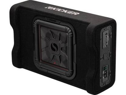 Kicker 53PL7TDF12 Powered subwoofer with 12" L7T square shallow-mount sub and 600-watt amp