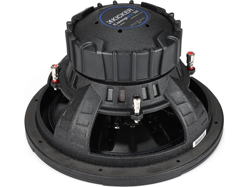 Kicker 50CVX124 CompVX Series 12" subwoofer with dual 4-ohm voice coils