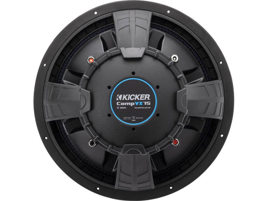 Kicker 50CVX152 CompVX Series 15" subwoofer with dual 2-ohm voice coils