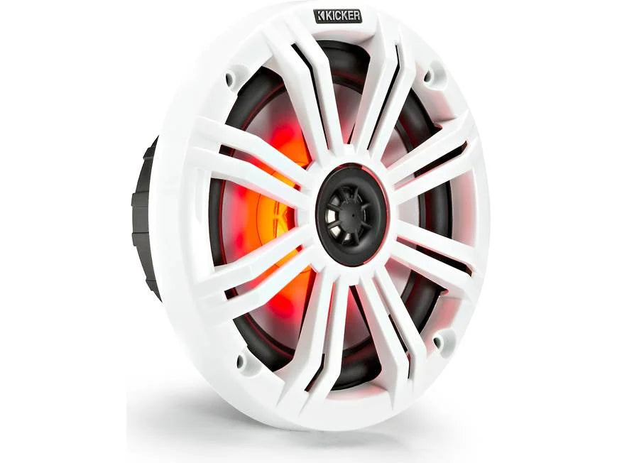 Kicker 45KM654L 6-1/2" 2-way marine speakers with LED lighting